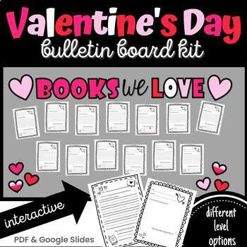 Preview of Books We Love Bulletin Board Kit / February Bulletin Board / Bulletin Display