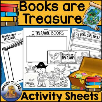 Preview of Books are Treasure Activity Sheet  Book Care Activities