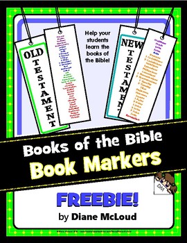Preview of Books of the Bible Book Markers FREEBIE!
