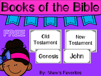 Preview of Books of the Bible Cards