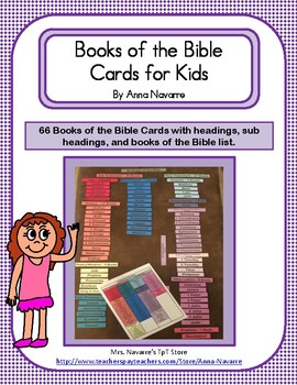 Preview of Books of the Bible Cards for Kids