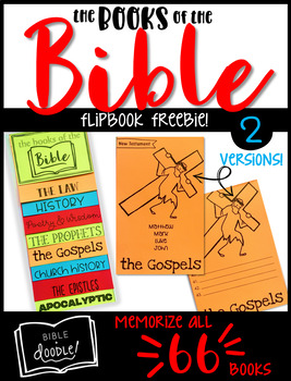 Preview of Books of the Bible Flipbook Freebie