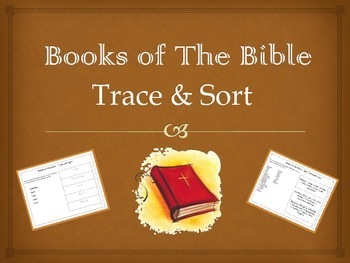 Preview of Books of the Bible Trace & Sort