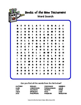 books of the bible word search puzzles by diane mcloud tpt