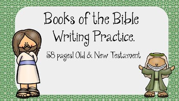 Preview of Books of the Bible- writing practice