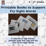 Books to Support the1st 20 Fry Sight Words,Flash Cards,Wor