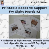 Books to Support the2nd 20 Fry Sight Words,Flash Cards,Wor
