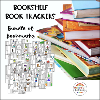Preview of Bookshelf Bookmark Reading Trackers BUNDLE