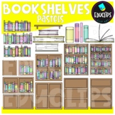 Bookshelves Pastels Clip Art Set {Educlips Clipart}