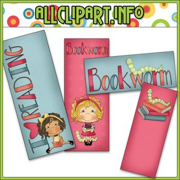 Preview of Bookworm Bookmarks