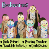 Bookworm Reading Trackers / Reading Log, Book Report, Book