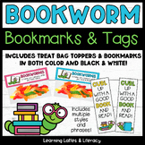 Bookworm Treat Tags Bookmarks Bag Toppers Summer Reading G