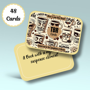 Preview of Bookworm's Delight: Discover Your Next Book With Our Unique Cards - TBR Cards