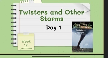 Preview of Bookworms Aligned Week 12 Twisters and Other Terrible Storms Google Slides