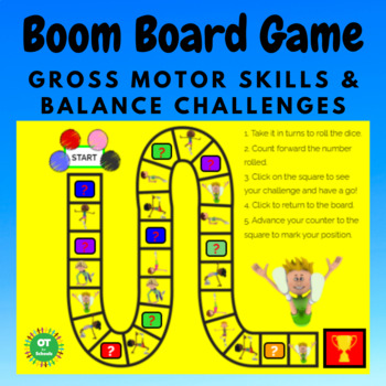 Preview of Boom Board Game - Gross Motor & Balance Challenges
