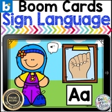 Boom Card American Sign Language Alphabet Literacy Center