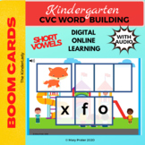 Boom Card CVC Word Building & Blending PreK-Kindergarten