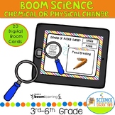 Boom Card Chemical or Physical Reactions Science Review Pack