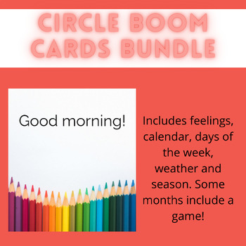 Preview of Boom Card Circle Bundle