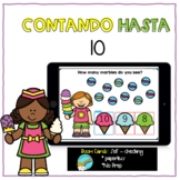 Boom Card Digital Counting Objects to 10 Spanish