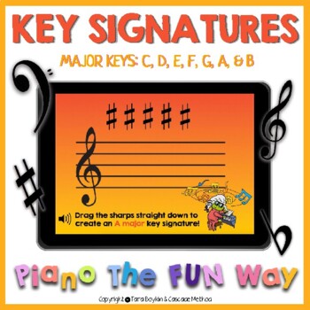 Preview of Boom Card: Major Key Signatures