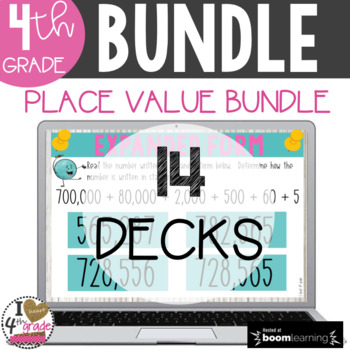 Preview of Boom Card Place Value Bundle 