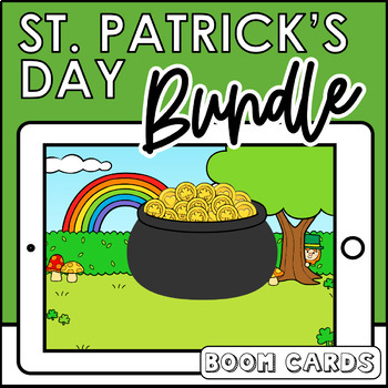 Preview of Boom Card St. Patrick's Day Bundle | Speech Therapy