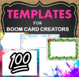 Boom Card Templates and Backgrounds /  Christmas included!