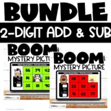 Boom Cards™ 2 Digit Addition and Subtraction with and with
