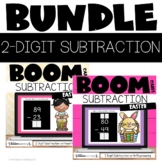 Boom Cards 2 Digit Subtraction with and without Regrouping