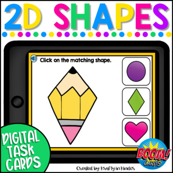 Preview of Shape Boom Cards 2D Shape Matching