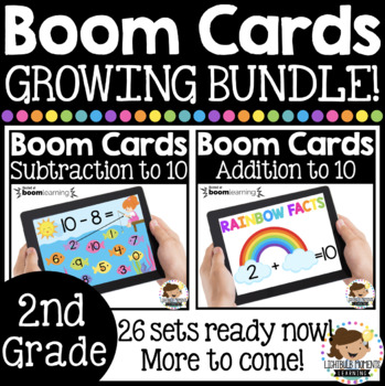 Preview of Boom Cards™ 2nd Grade Math