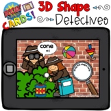 Boom Cards - 3D Shape Detectives - Distant Learning