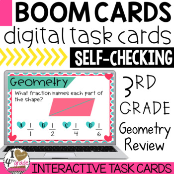 Preview of Boom Cards 3rd Grade Geometry