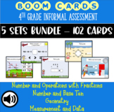 Boom Cards BUNDLE: 4th Grade Common Core Math Assessments 