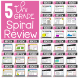 Boom Cards 5th Grade Spiral Review  