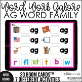 Boom Cards - AG Word Family Distance Learning