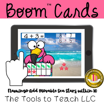 Wees vuilnis moeder Boom Cards Flamingo Add Moveable Shells within 10 Self Correct Distance  Learning
