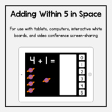 Boom Cards: Adding Within 5 in Space
