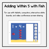 Boom Cards: Adding Within 5 with Fish