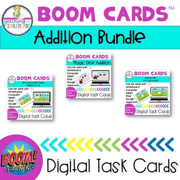 Preview of Boom Cards Addition Bundle