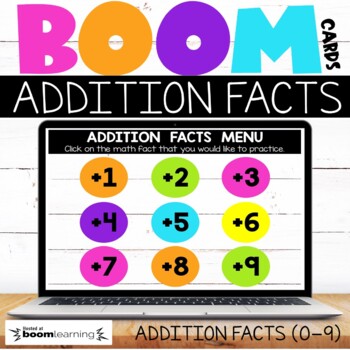 Preview of Boom Cards™ Addition Facts | Math Fact Fluency