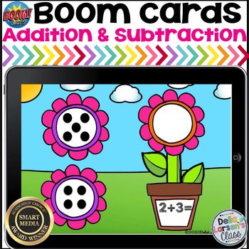 Preview of Boom Cards Addition and Subtraction Facts to 5