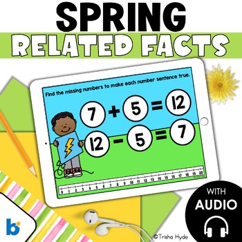 Preview of Related Facts | Addition and Subtraction within 20 | Boom Cards