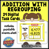 Addition with Regrouping | Boom™ Cards | Distance Learning