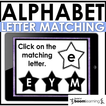 Preview of Alphabet Boom Cards™ Letter Matching