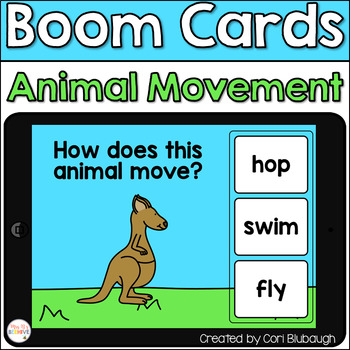Preview of Boom Cards - Animal Movement