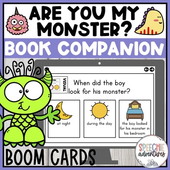 Preview of Are You My Monster Book Companion Boom Cards