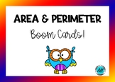 Boom Cards: Area and Perimeter Word Problems