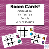 Boom Cards - Articulation Tic-Tac-Toe Bundle! /l,s,r/ sounds